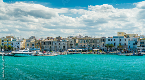 Trani waterfront on a sunny summer day. Province of Barletta Andria Trani, Apulia (Puglia), southern Italy. © e55evu