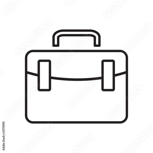 Suitcase icon vector symbol