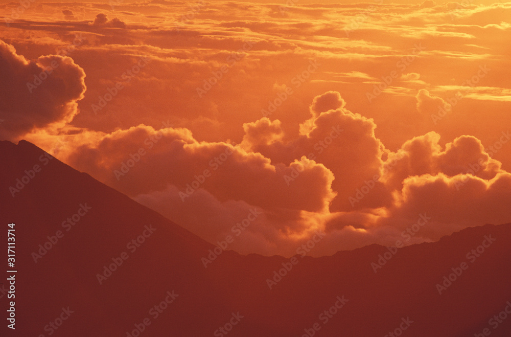 Mount Haleakala Volcano at Sunrise, Maui, Hawaii