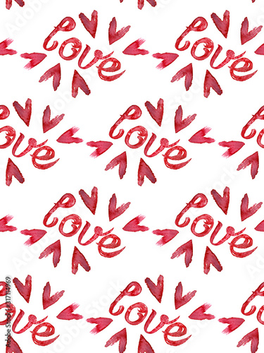 Lettering love pattern