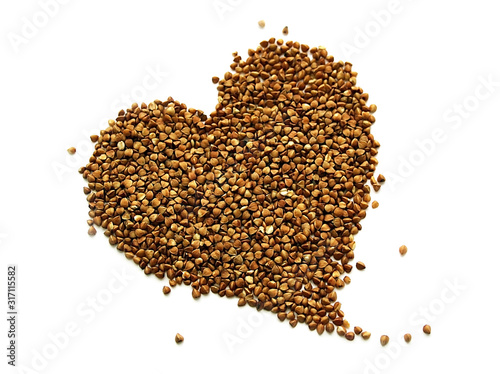 Buckwheat. Heart. Porridge. Diet. Protein. Vegetarianism. Buckwheat grain. Benefit. Vitamins