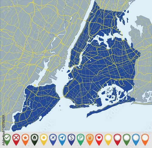 Map of Ny-York city