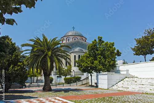 Church of the Assumption at old town of city of Kavala  Greece