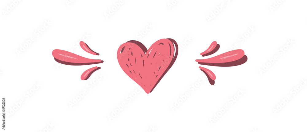 Heart doodles, hand drawn valentine's day hearts. Love symbol, cute illustration. Heart doodles, hand drawn valentine's day hearts. Love symbol, cute illustration.