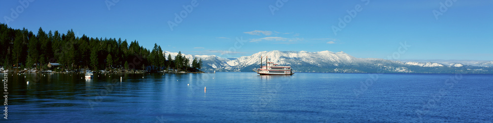 Riverboat On Lake Tahoe, California