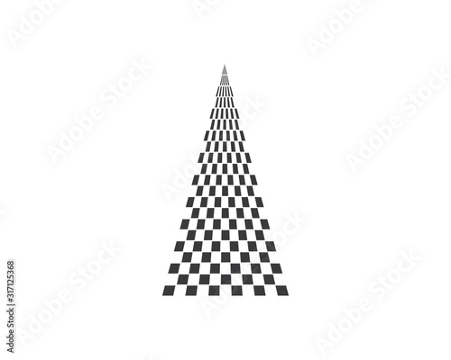 racing flag icon of automotif illustration vector photo