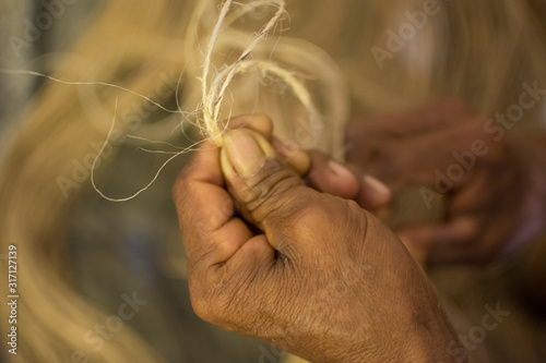  Artisan working hands of Colombia