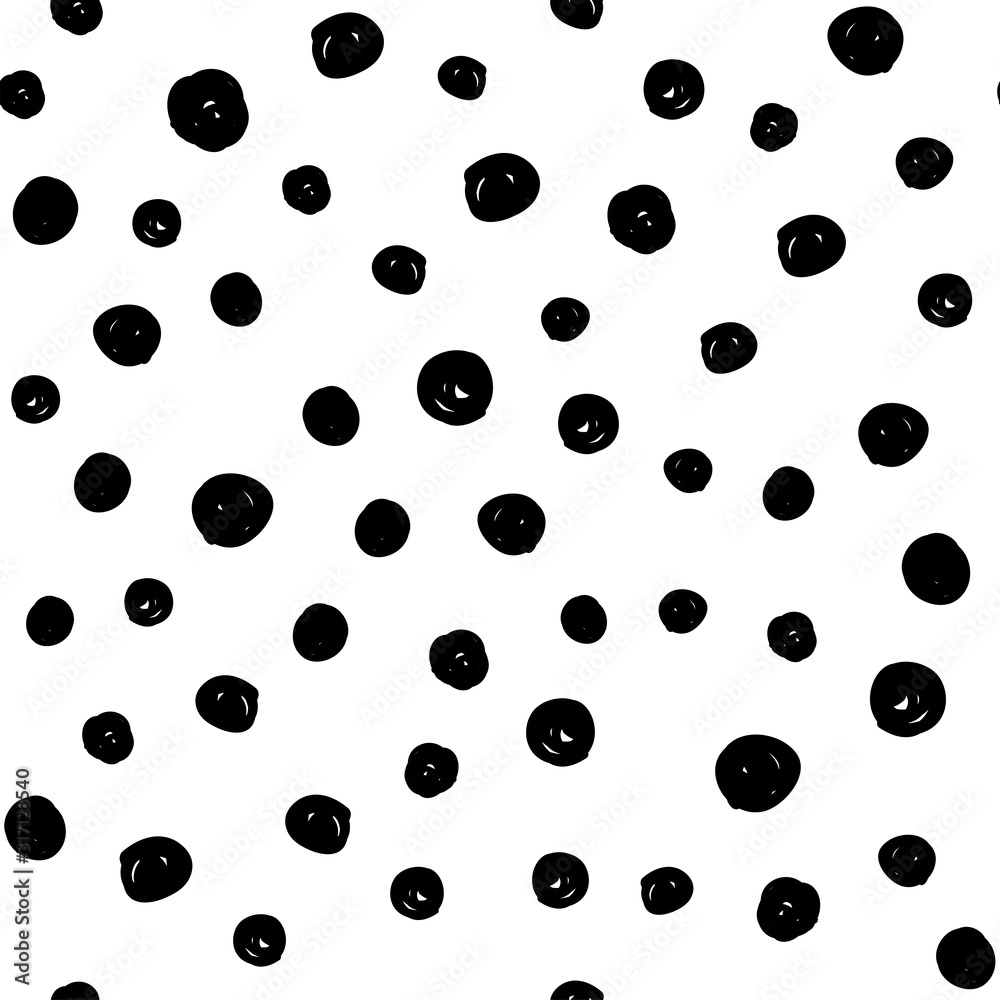Dot doodles seamless pattern. Hand drawn circles texture. Dots background. Dot doodles seamless pattern. Hand drawn circles texture. Dots background.