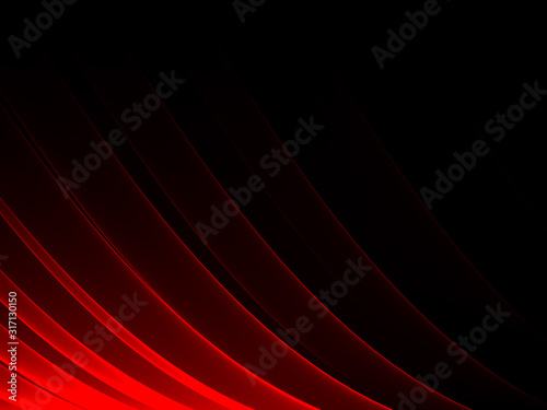 Red Translucent Veil Background - Wavy Transparent Organza Texture - Abstract Crystalline Luminous Background Pattern