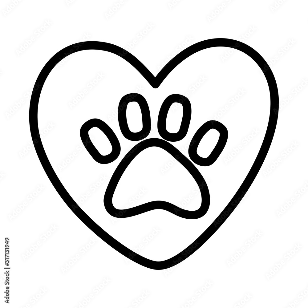 adoption heart love paw animal print campaign adoption heart love paw animal print campaign