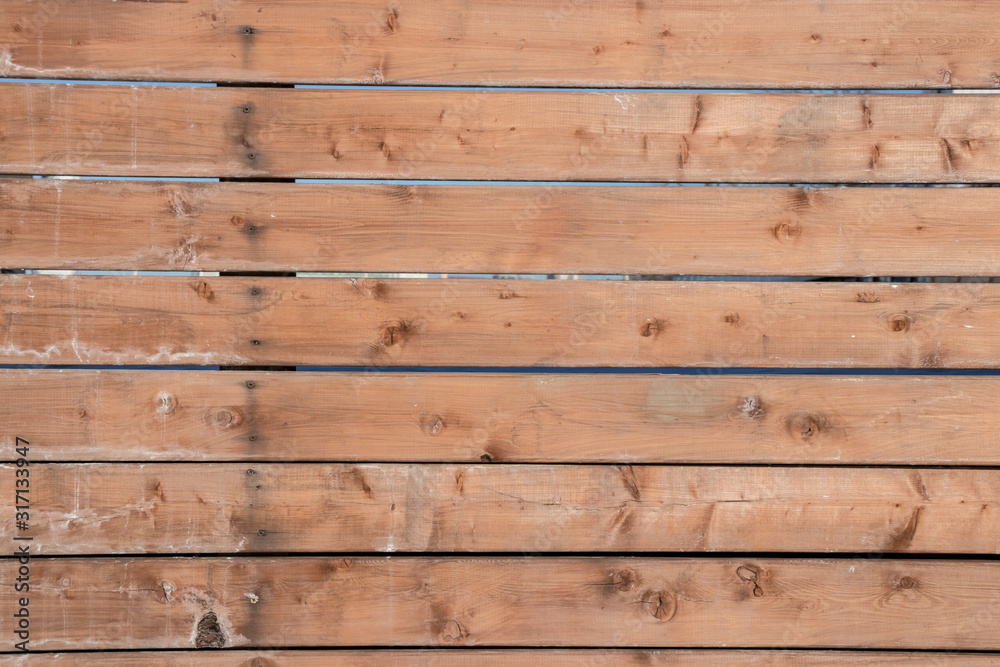 Background from horizontally folded old larch boards with white drips Background from horizontally folded old larch boards with white drips