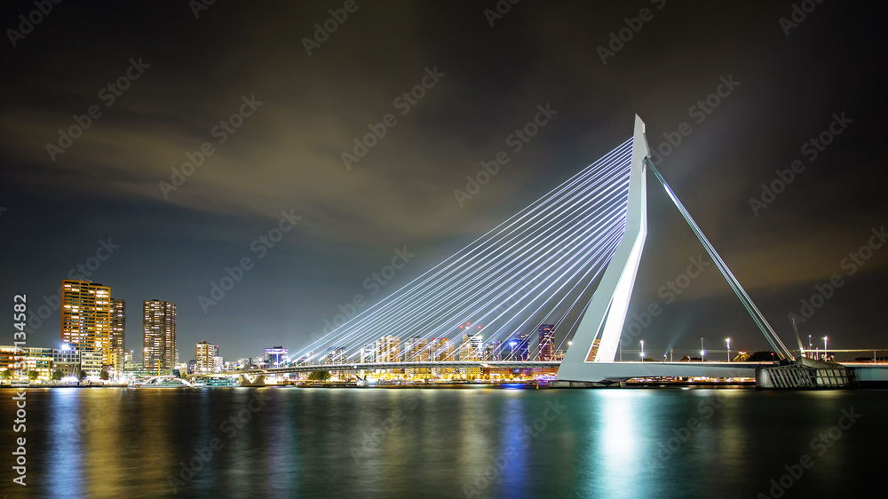 Obraz premium Cityscape Rotterdam eurovision song contest 2020