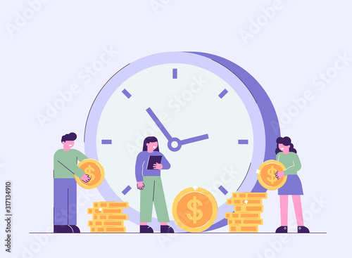 Characters doing time managements