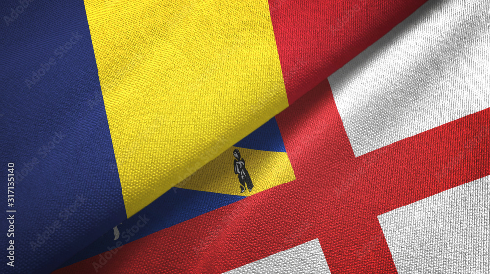 Chad and Herm two flags textile cloth, fabric texture