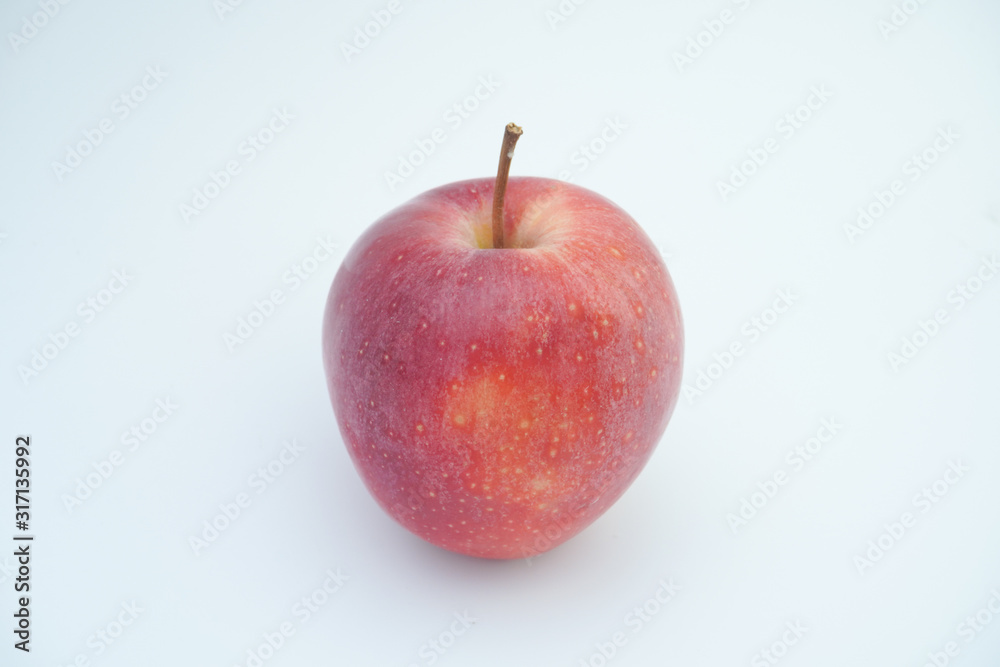 Fresh red apple on white background. Fresh red apple on white background.
