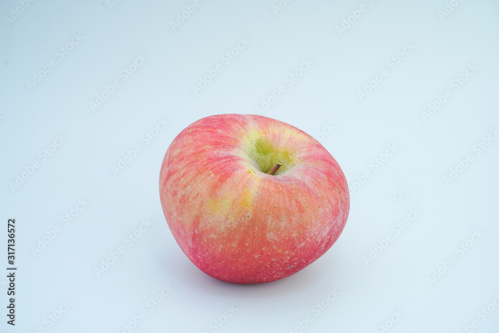 Fresh red apple on white background. Fresh red apple on white background.