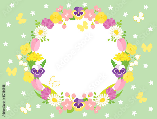 春素材4　リース　花