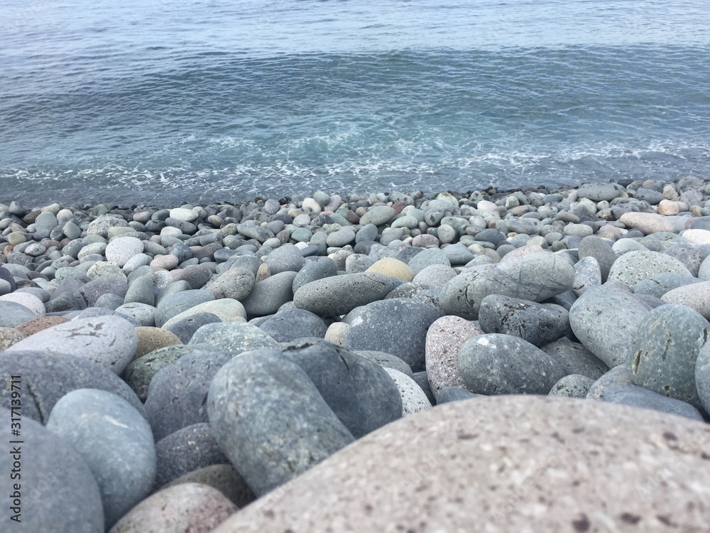 stones on the beach