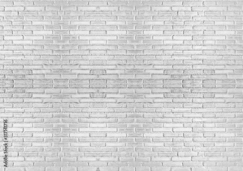 white brick wall for abstract background