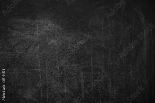 Dirty black chalkboard as background. Space for text