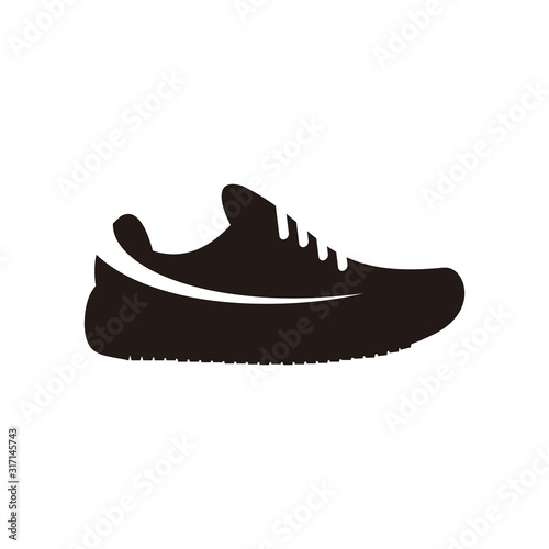 Trail running shoe icon. Athletic symbol
