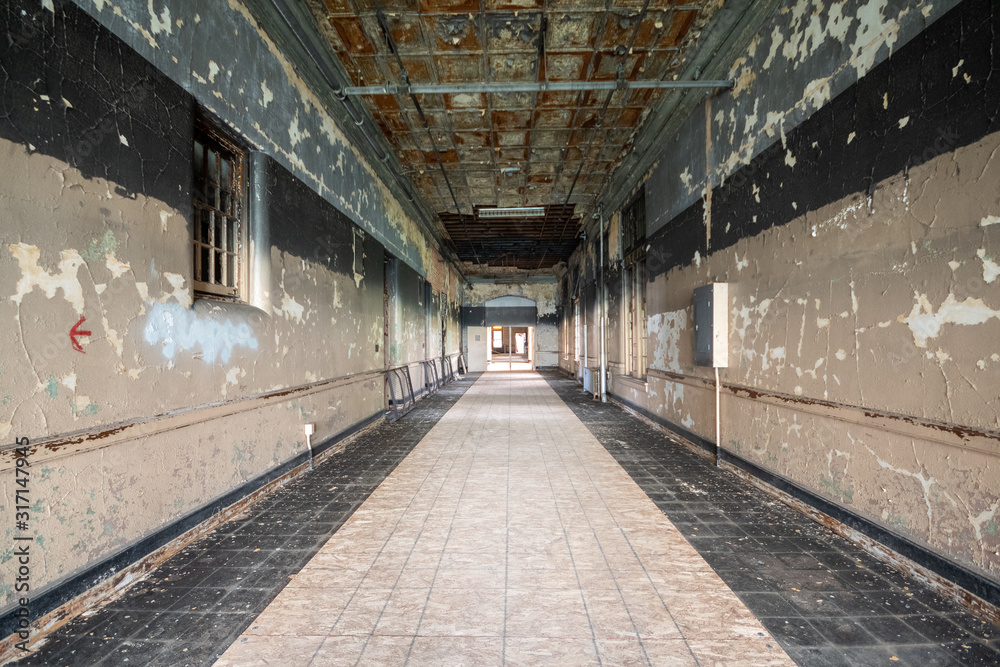 Fototapeta premium Abandoned State Hospital Insane Asylum