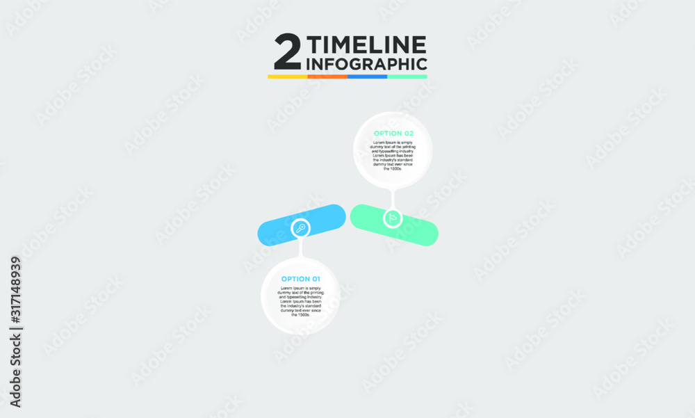 2 step timeline infographic element. Business concept with two options and number, steps or processes. data visualization. Vector illustration. 2 step timeline infographic element. Business concept with two options and number, steps or processes. data visualization. Vector illustration.