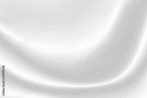 abstract background White cloth with soft waves. Texture and pattern. 