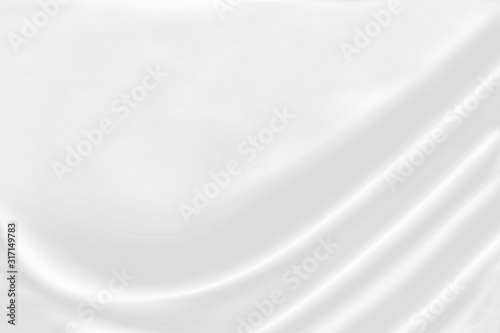 abstract background White cloth with soft waves. Texture and pattern. 