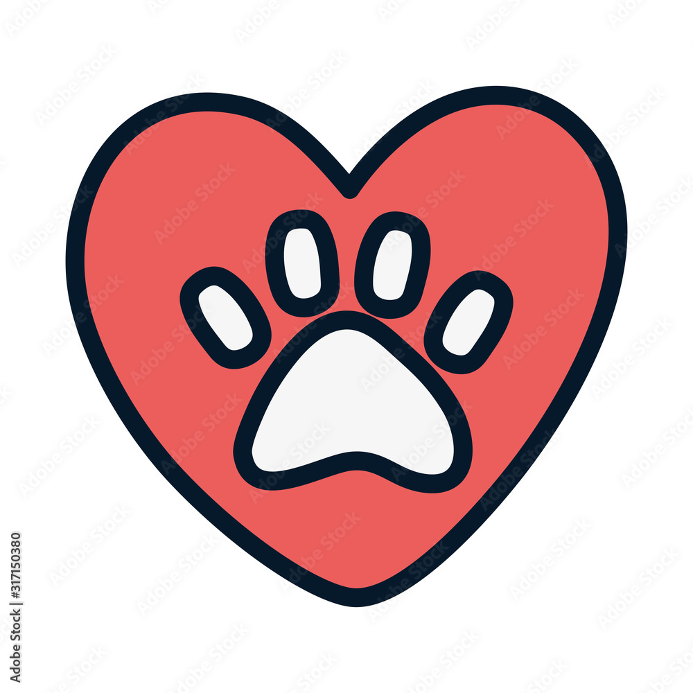 adoption heart love paw animal print campaign adoption heart love paw animal print campaign