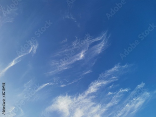 blue sky with clouds