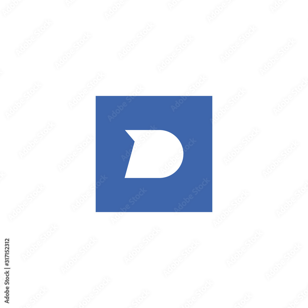 Letter D initial logo design simple vector Letter D initial logo design simple vector