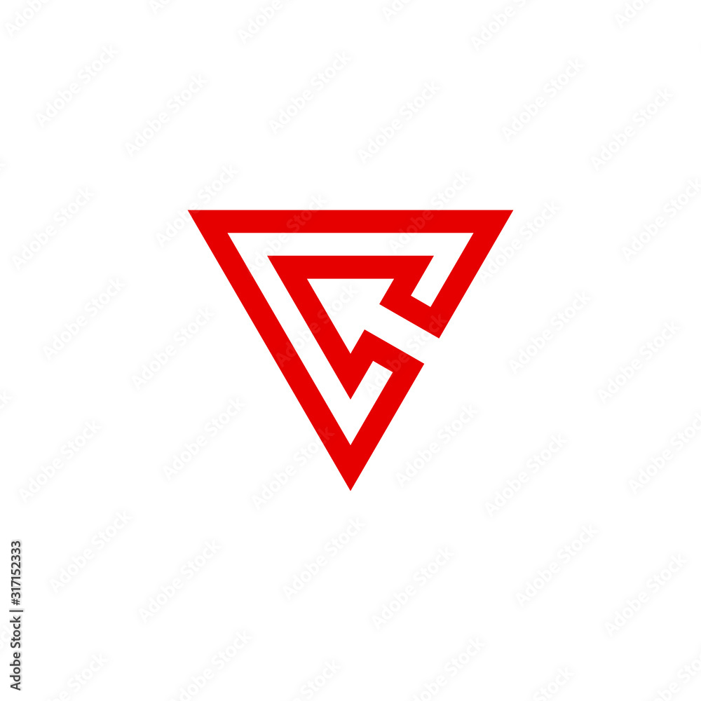 arrow in triangle logo design arrow in triangle logo design