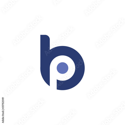 Letter BP logo design vector