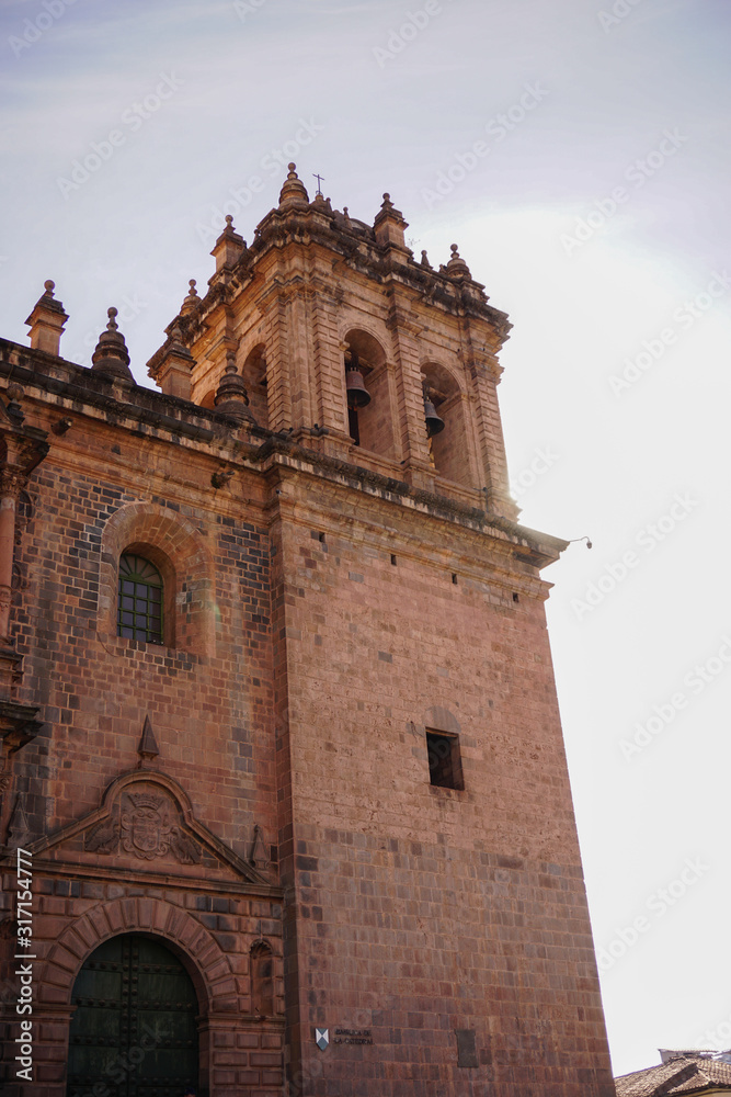 Cusco Cathedral in the Plaza de Armas of Cusco Peru