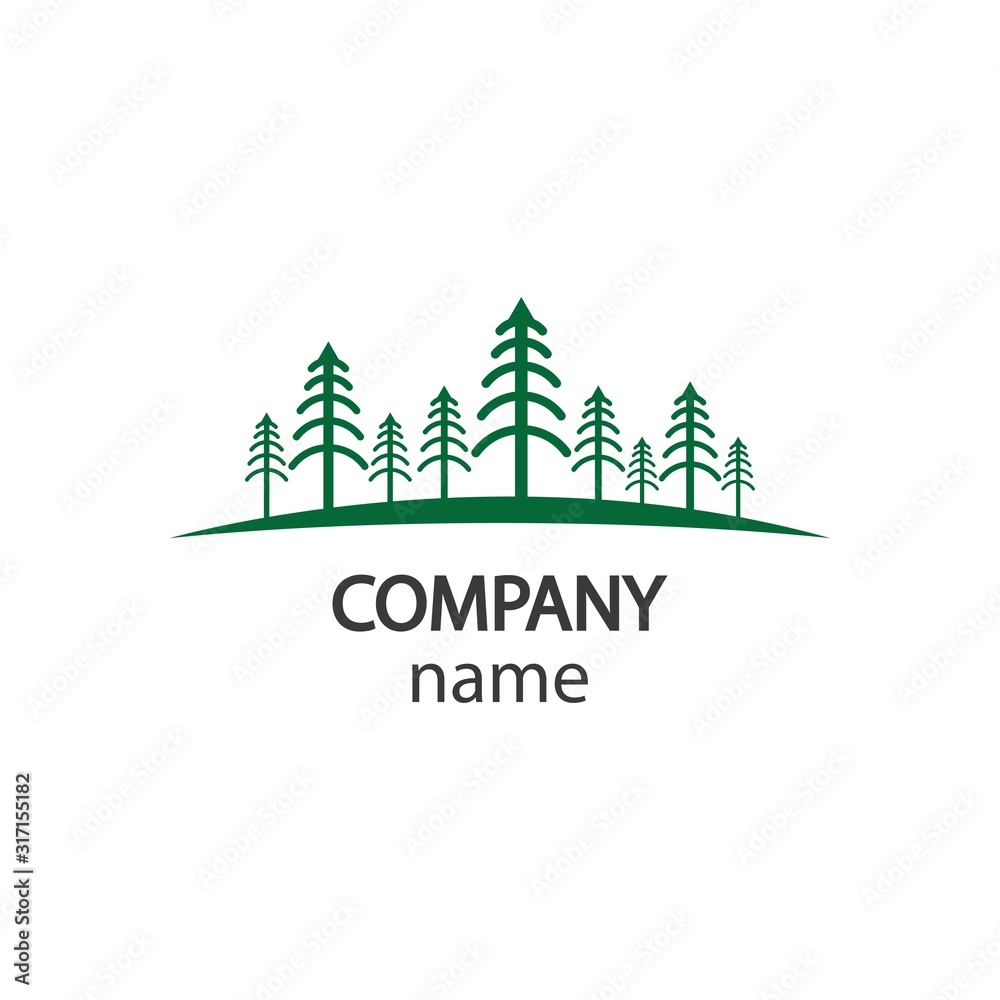 Pine tree logo vector icon Pine tree logo vector icon