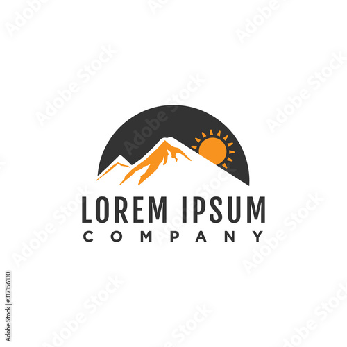 Mountain Logo Template. Vector Illustrator Eps.10