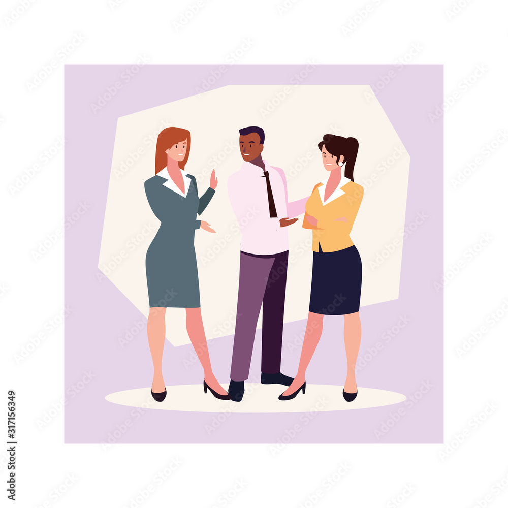 Fototapeta premium group of people business standing , business professional people