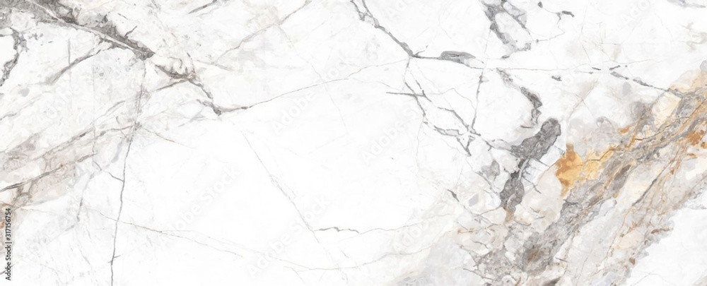 White Cracked Marble rock stone marble texture wallpaper background - obrazy, fototapety, plakaty 