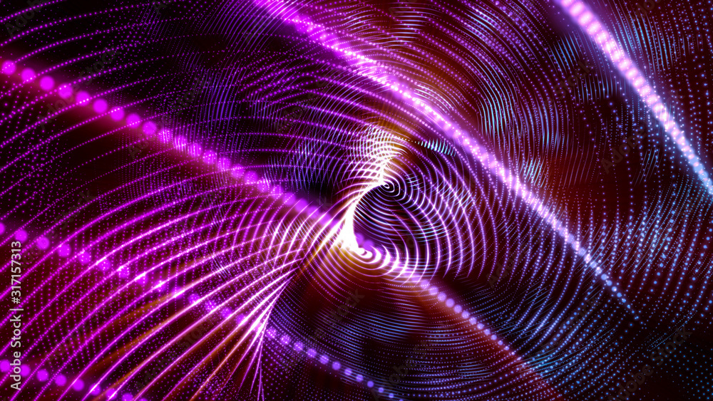abstract background of luminous purple particles. 3d render illustration abstract background of luminous purple particles. 3d render illustration