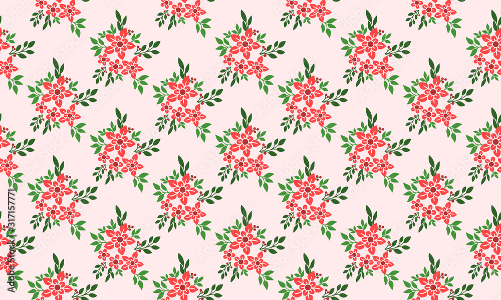 Unique red flower for Christmas, with cute leaf and floral pattern decor. Unique red flower for Christmas, with cute leaf and floral pattern decor.