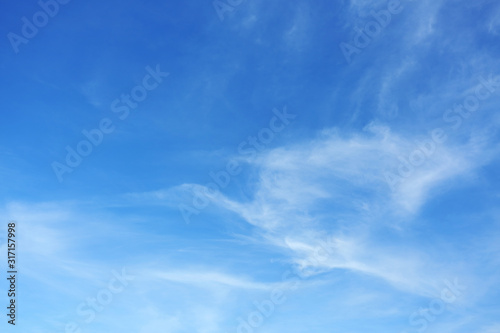 white cloud on blue sky weather background