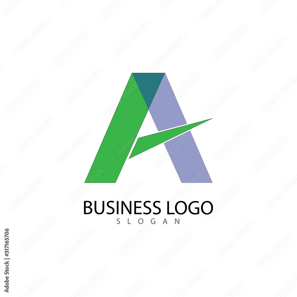 A Letter Logo Template vector icon illustration A Letter Logo Template vector icon illustration