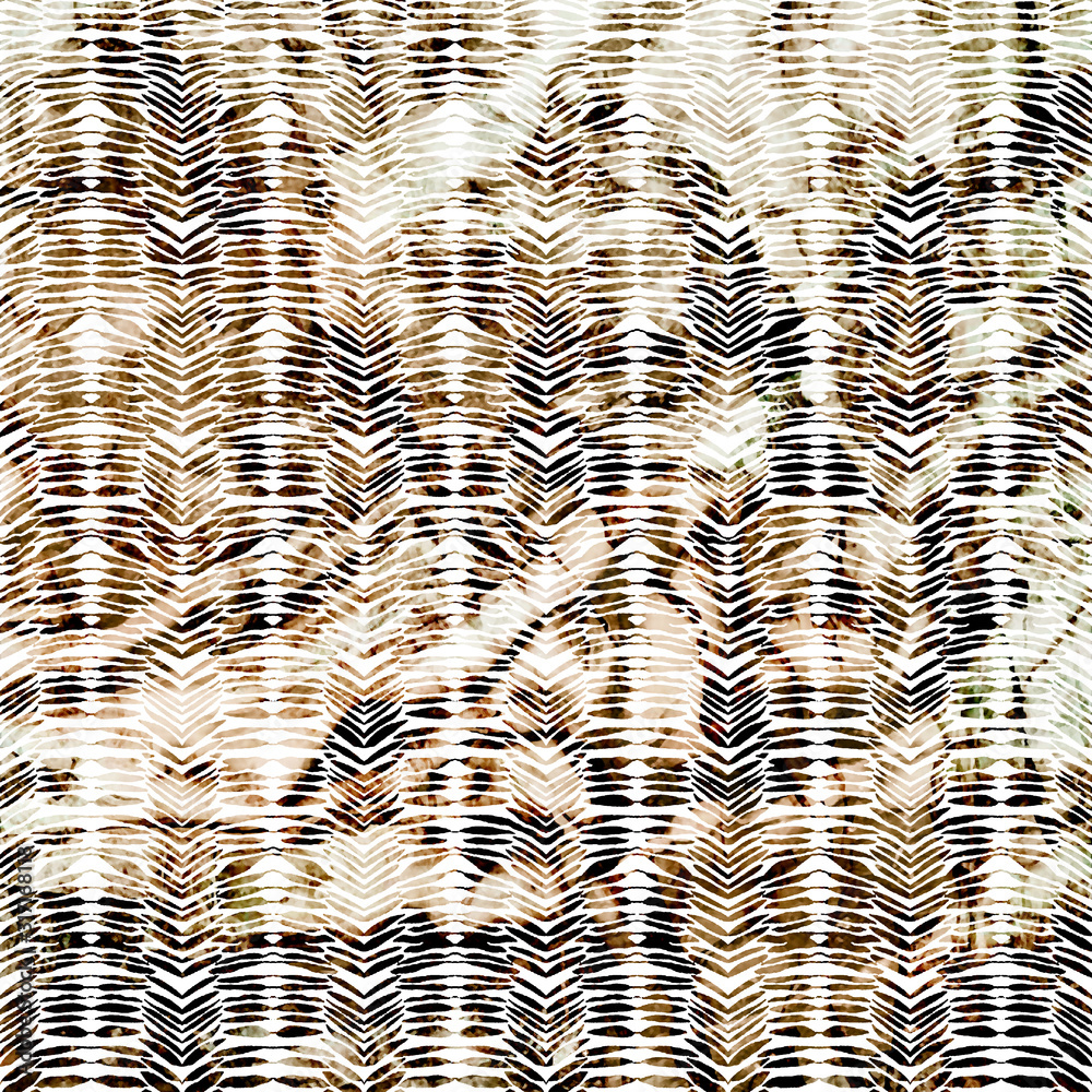 Geometry repeat pattern with texture background