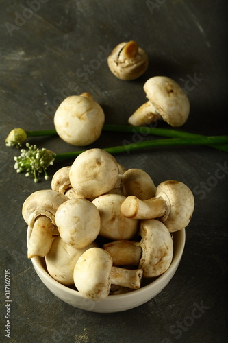 Healthy vegan diet- wild organic mushrooms