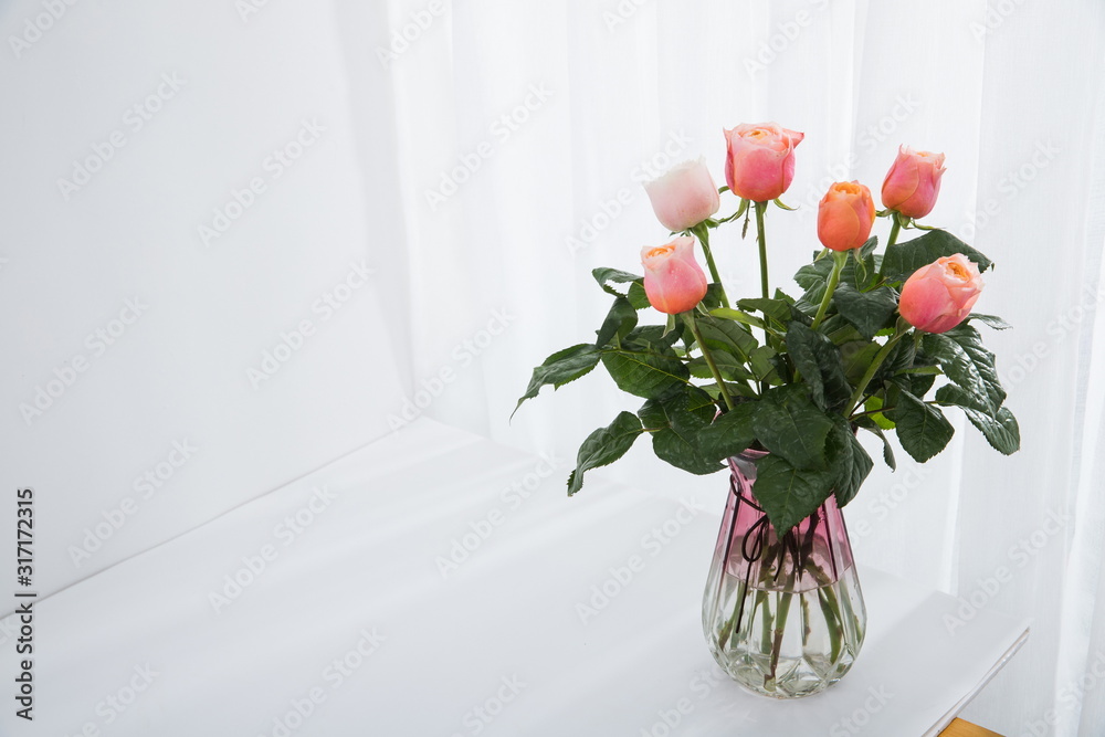 Fototapeta premium Beautiful bouquet combination series can be used for wedding proposal or celebration