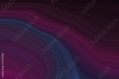 abstract fluid lines and waves and curves design with very dark violet, very dark blue and old mauve colors. art for sale. good wallpaper or canvas design