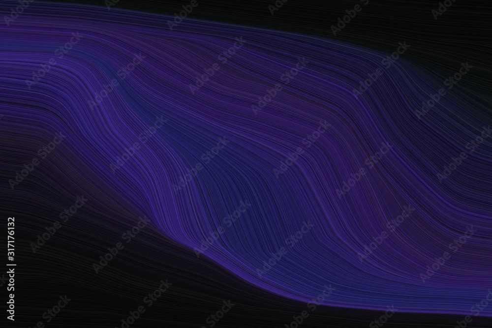 Fototapeta premium abstract modern lines and waves design with very dark pink, black and midnight blue colors. art for sale. good wallpaper or canvas design