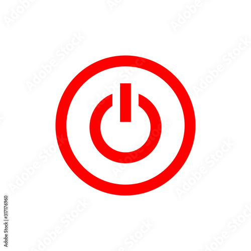 Power Button Symbol Icon Vector Design Illustration EPS 10