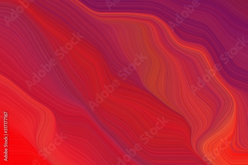 abstract clean and fluid lines and waves wallpaper with firebrick, crimson and dark moderate pink colors. art for sale. good wallpaper or canvas design